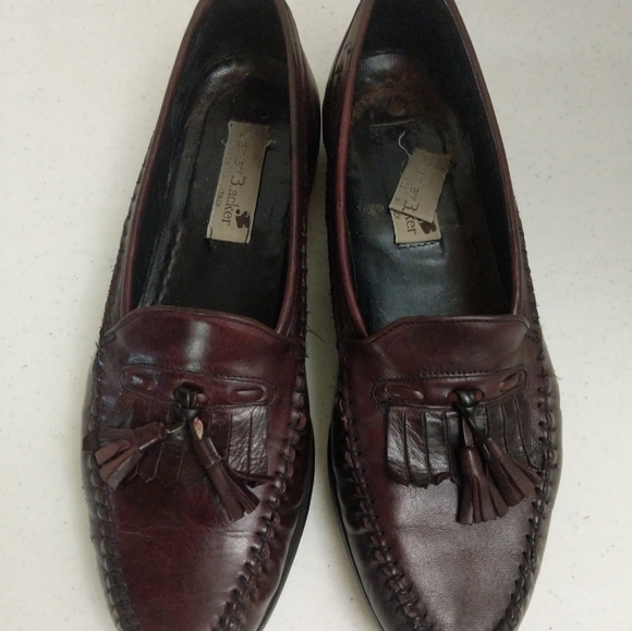 French Shriner Men's Size 9M Tassel Loafers Brown Leather - Picture 13 of 15